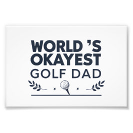 Foto World’s Okayest Golf Dad Vintage Emblem