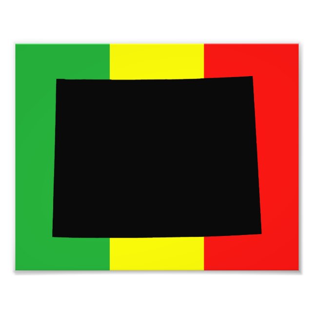 Foto Wyoming com Cores Rasta (Frente)
