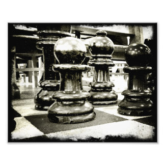 Foto Xadrez em Preto e Branco