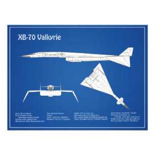 Foto XB-70 Valkyrie - Planos de avião Blueprint ABD