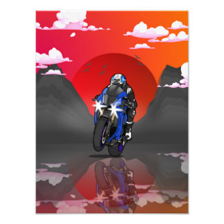 Foto Yamaha R1 in the sunset