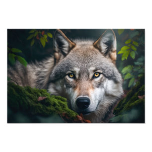 Foto Yellowstone Wolf Photo Impressão