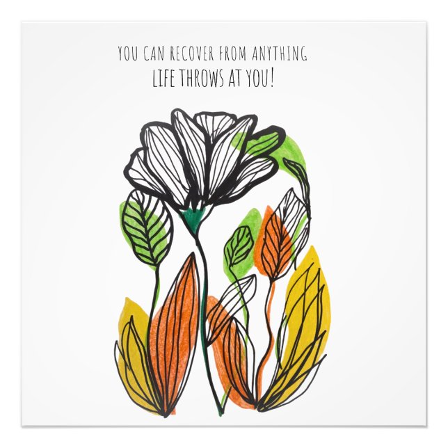 Foto you can recover form anything life throws at you (Frente)