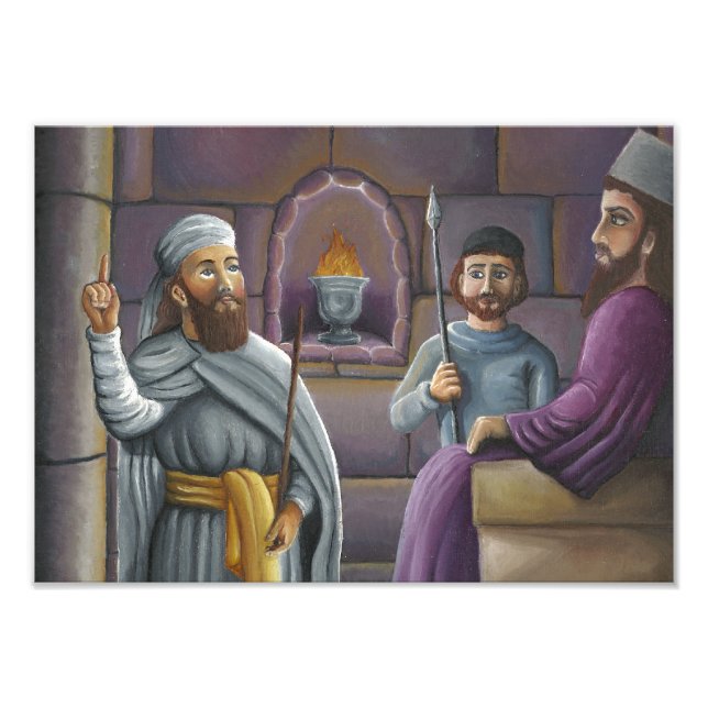 Foto Zarathustra no Tribunal do Rei Vishtaspa (Frente)