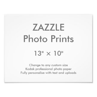 Foto Zazzle Custom 13" × 10" Photo Impressão 33 x 25 cm