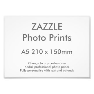 Foto Zazzle Custom A5 21 x 15 cm Photo Impressão