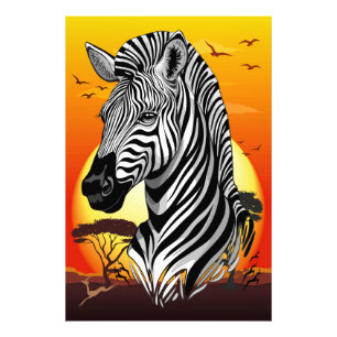 Foto Zebra African Savanna Wild Animal