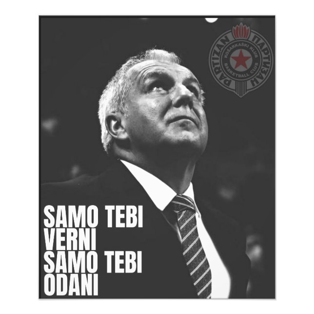 Foto Zeljko Obradovic ZOC Partizan (Frente)