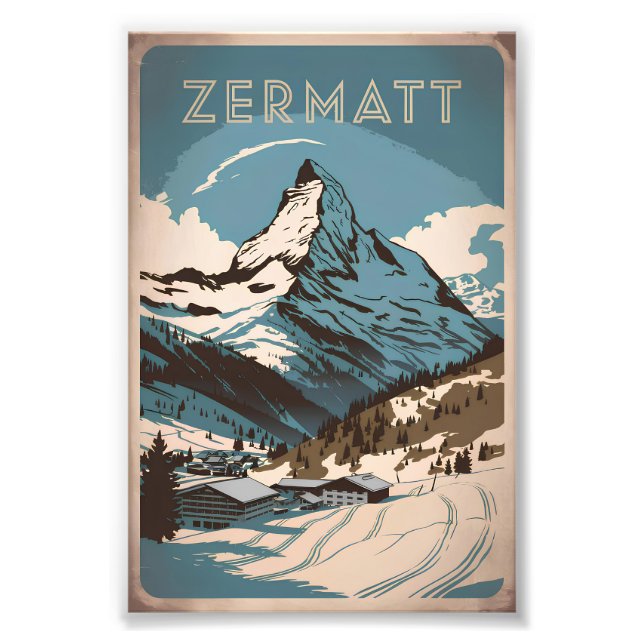 Foto Zermatt Vintage (Frente)