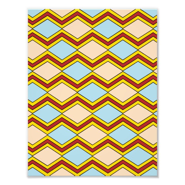 Foto Zigzags e Abstrato de Ouros (Frente)