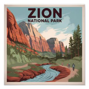 Foto Zion National Park Vintage