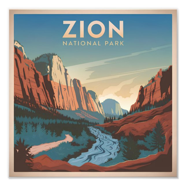 Foto Zion National Park Vintage (Frente)