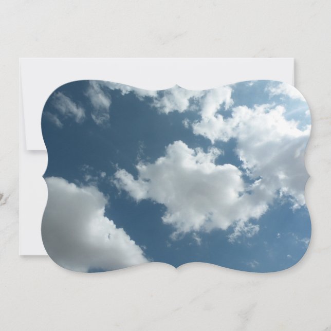 Fotografia Abstrata de Céu Nublado (Frente)
