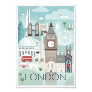 Fotografia Alargamento - Retro Londres Inglaterra