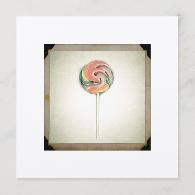 FOTOGRAFIA ANTIGA CARTÃO DE CHUPETA (Frente)