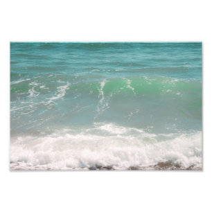 Fotografia azul da praia do mar verde das ondas