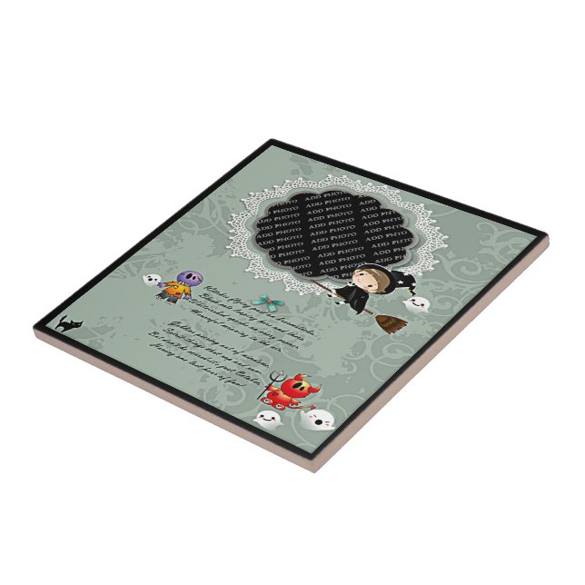 Fotografia com Bruxa, Monstros, Fantasma, Gato (Lateral)