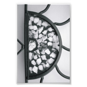 Fotografia D5 4x6 preto e branco da letra do