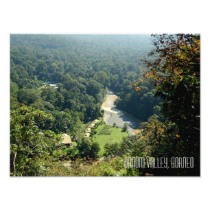 Fotografia da floresta tropical de Borneo no Vale