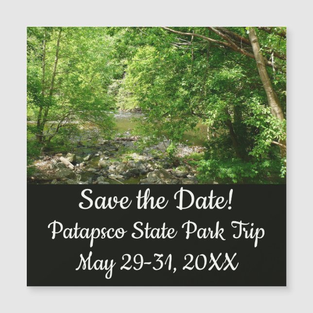 Fotografia da Natureza do Rio Patapsco em Maryland (Frente)