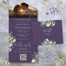 Fotografia de casamento com código QR de flora rox