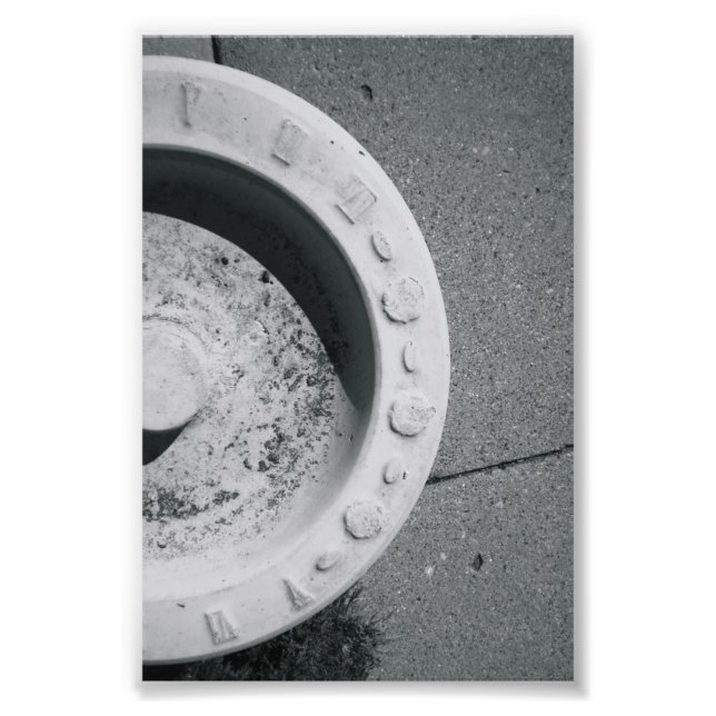 Fotografia de Letras do Alfabeto D3 Preto e Branco (Frente)