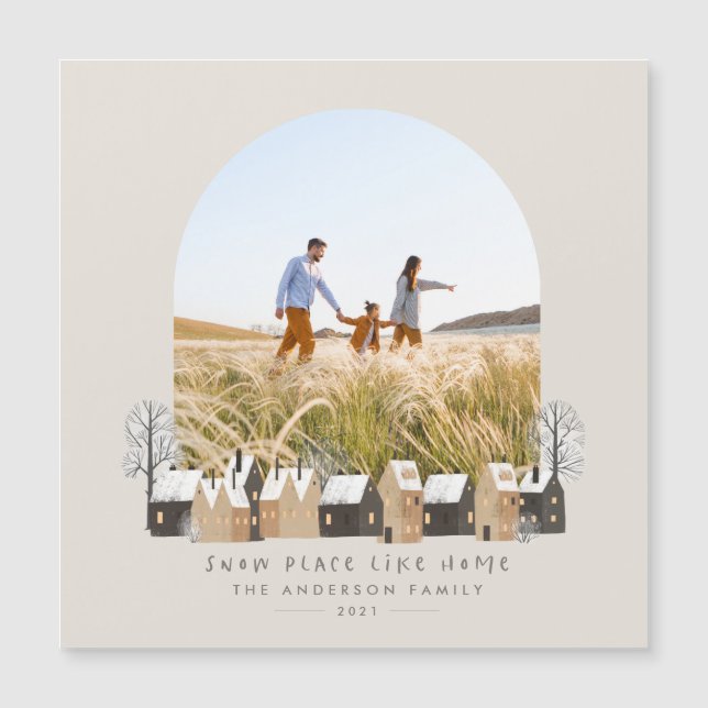 Fotografia de Natal - nórdico natural moderno (Frente)