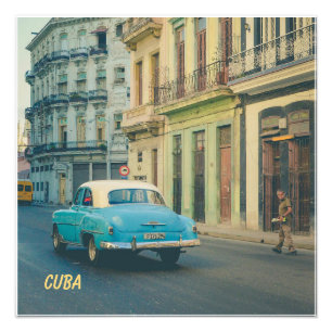 Fotografia de Rua de Carro Clássico Antigo Havana