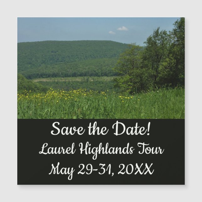 Fotografia de Verão de Laurel Highlands Pensilvâni (Frente)