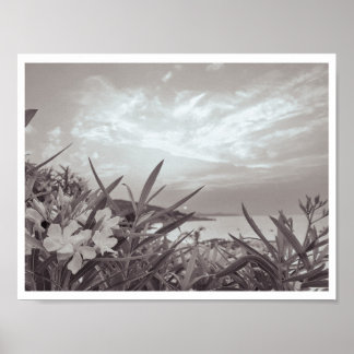 Fotografia de Viagem à Beira-Mar - Poster Preto +