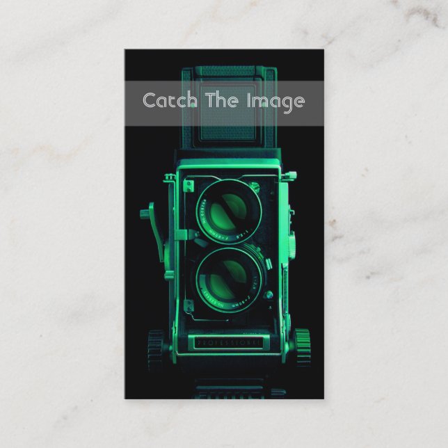 Fotografia do cartão de visita da câmera de (Frente)