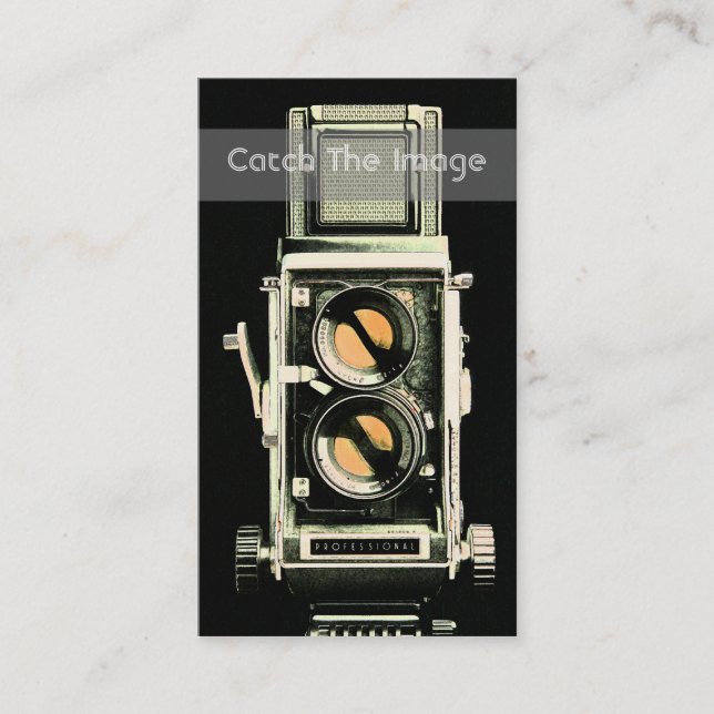 Fotografia do cartão de visita da câmera de (Frente)