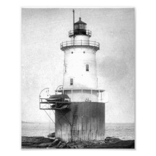 Fotografia do farol da rocha da baleia