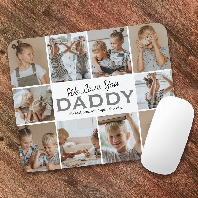 Fotografia do Mouse Pad 'Nós Amamos Você Papai' (Criador carregado)