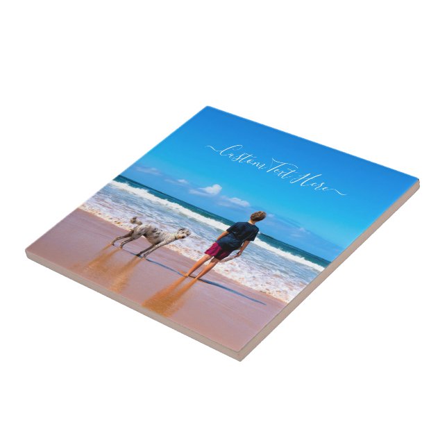 Fotografia e texto personalizados - seu próprio De (Lateral)