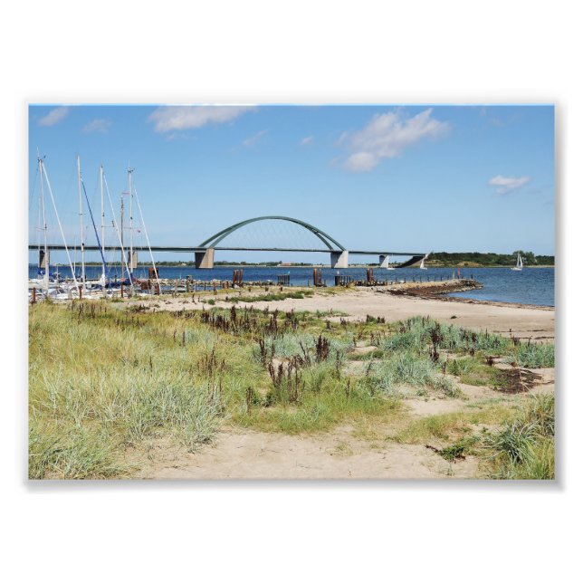 Fotografia Fehmarnsundbrücke e Fehmarnsund (Frente)