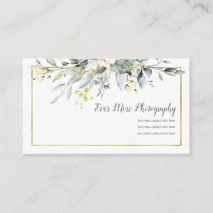Fotografia floral Dourado dos cartões de visitas
