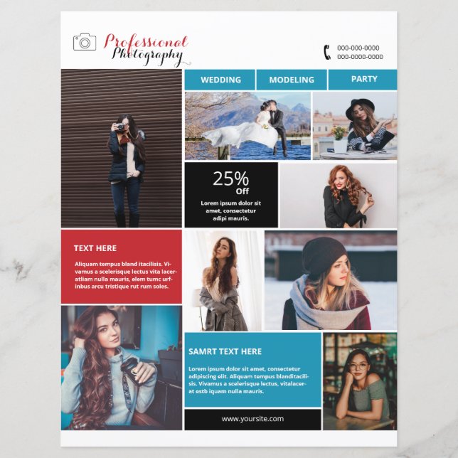 Fotografia Flyer Modelo (Frente)