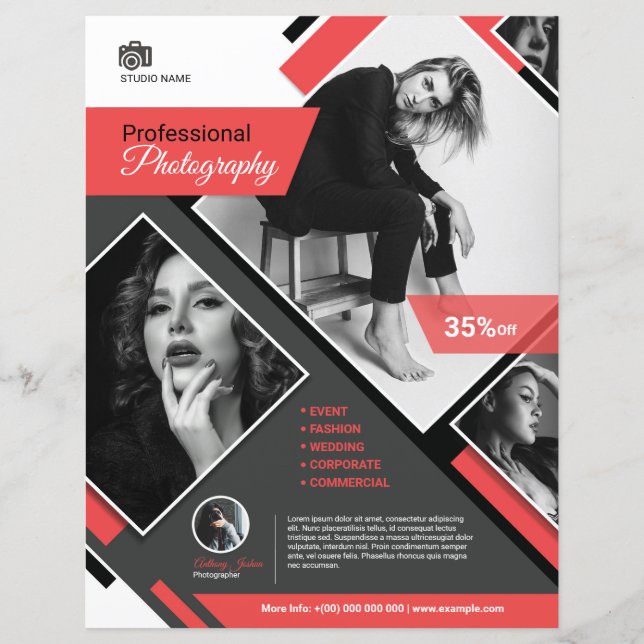 fotografia Flyer Modelo (Frente)