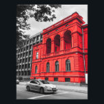 Fotografia minimalista do edifício Red City<br><div class="desc">Ative seu espaço com esta impressionante Arte Minimalista do Edifício Red City. Amarelo vibrante contra um pano de fundo preto e branco cria um ponto focal moderno e criativo. Perfeito para a decoração contemporânea.</div>