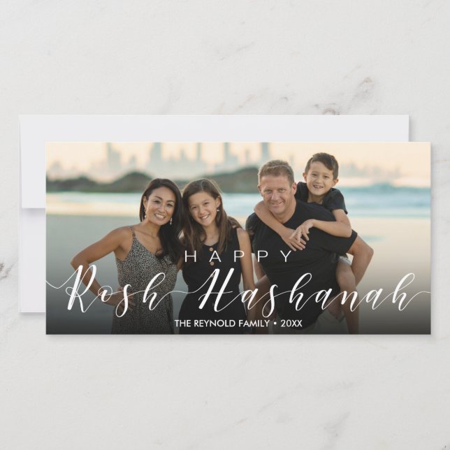 Fotografia Moderna Rosh Hashanah Ano Novo (Frente)