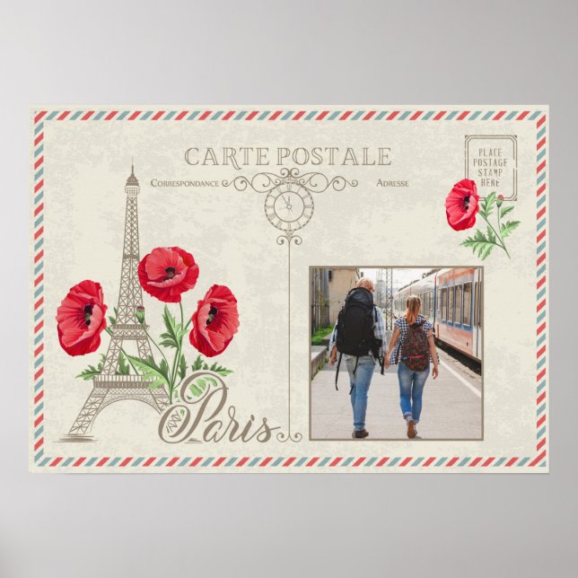 Fotografia personalizada Paris France poster (Frente)