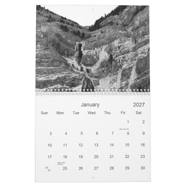 Fotografia preta & branca do calendário 2011 (Jan 2027)