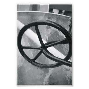 Fotografia Q2 4x6 preto e branco da letra do