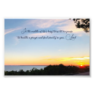 Fotografia Sunset Inspiracional Serenity