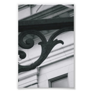 Fotografia Y2 4x6 preto e branco da letra do