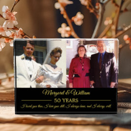 Fotografias Douradas no Aniversário de Texto