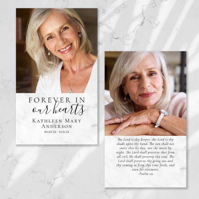 Fotografias Memorial Funeral Prayer Card (Criador carregado)