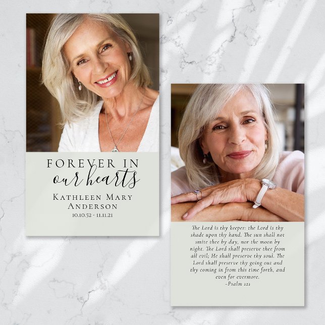 Fotografias Memorial Funeral Prayer Card (Criador carregado)