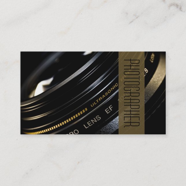 Fotógrafo, Cartão de visita de fotografia (Frente)